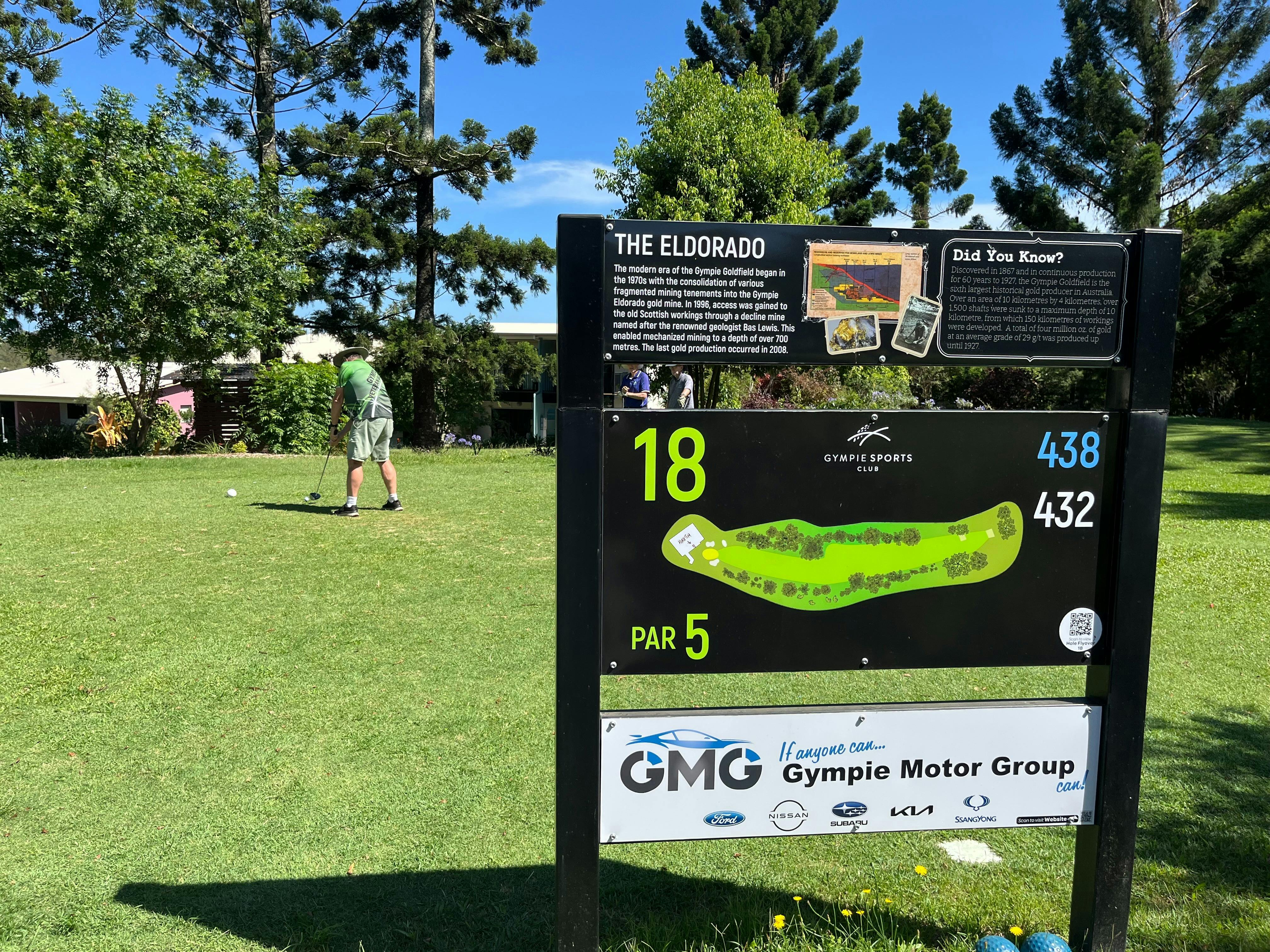 Gympie Golf Club Historical Mining Signs