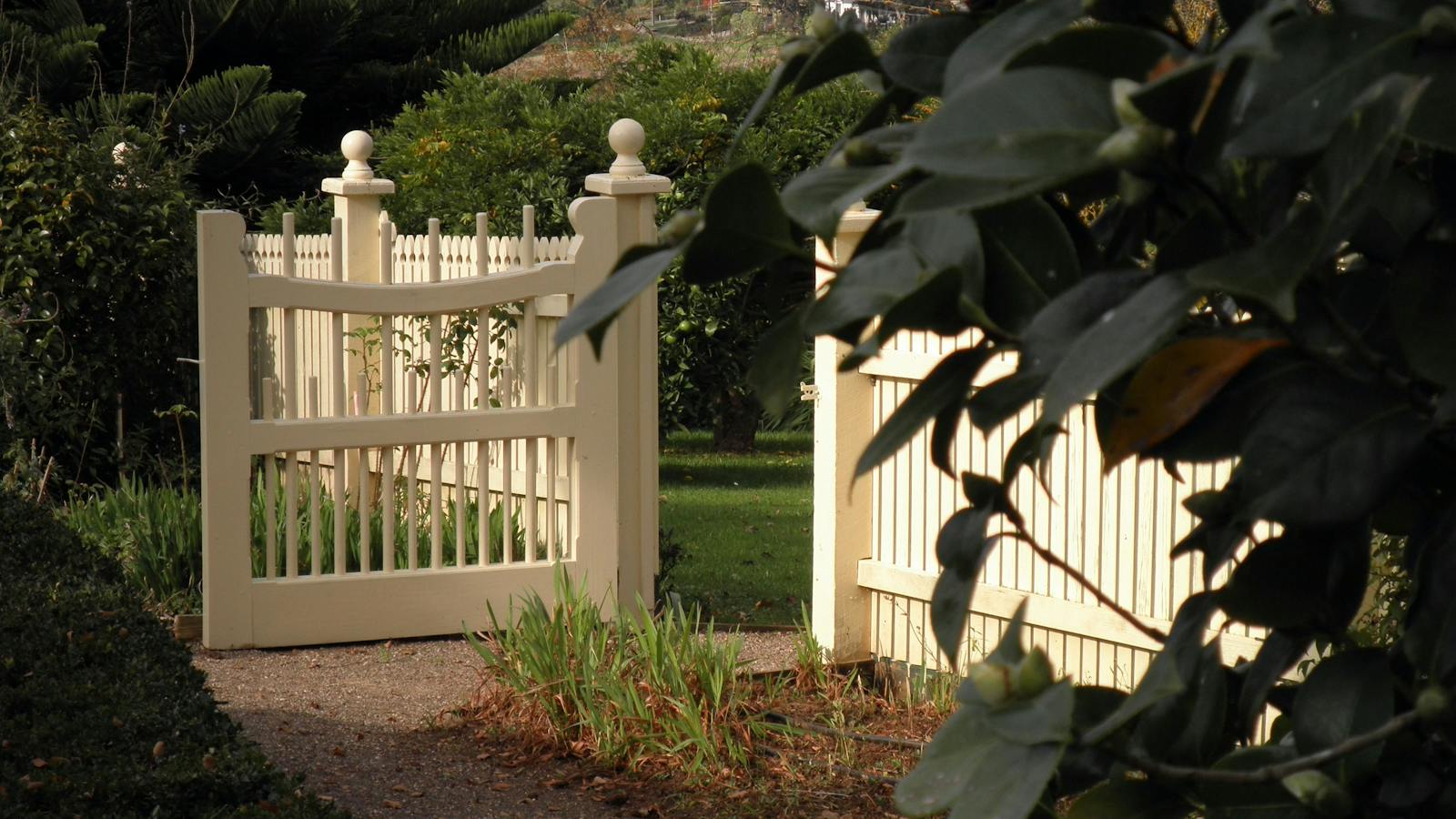 Front gate to the 1880s Historic Homestead