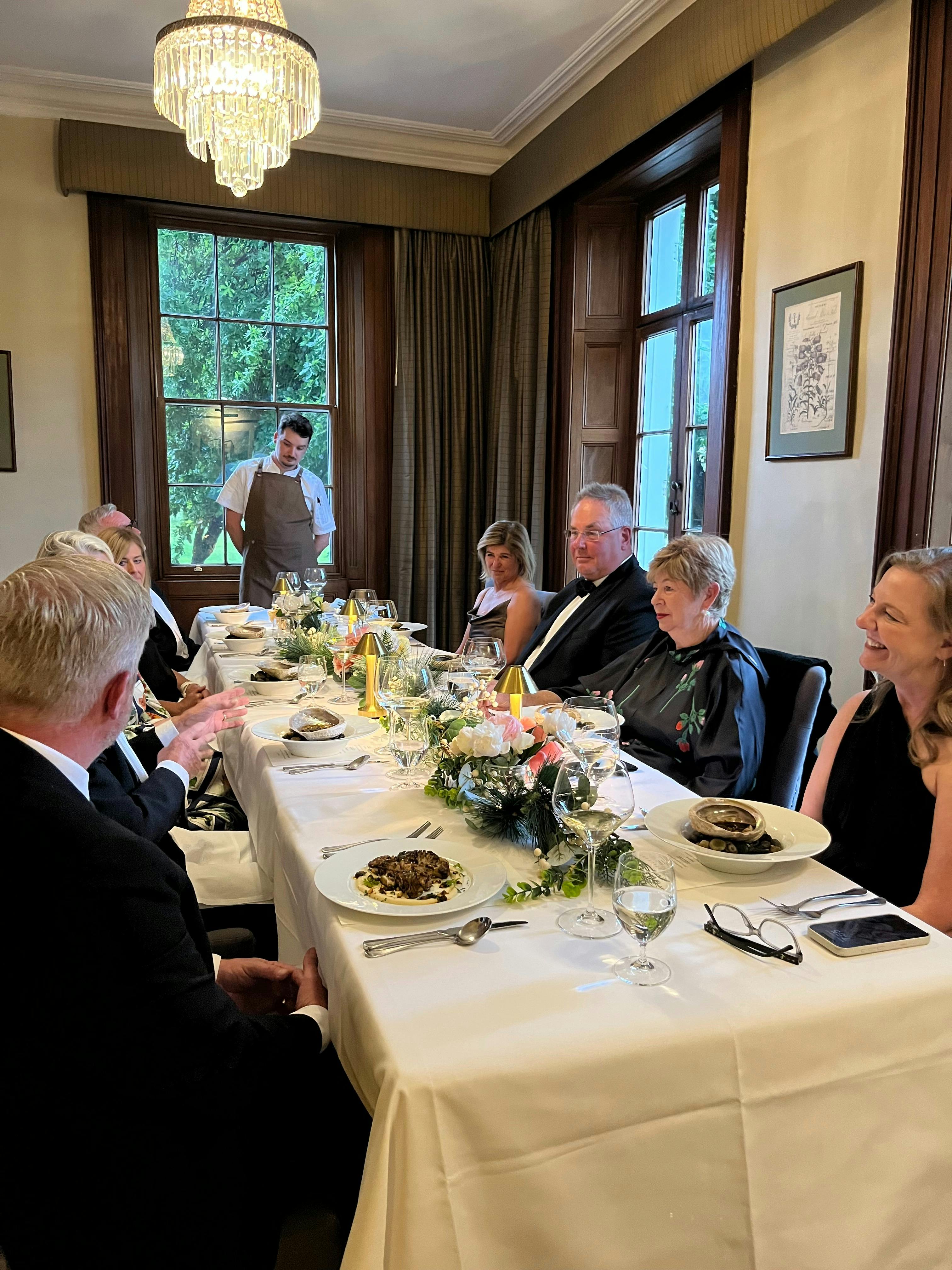 Elegant Dining Room Black Tie Dinner