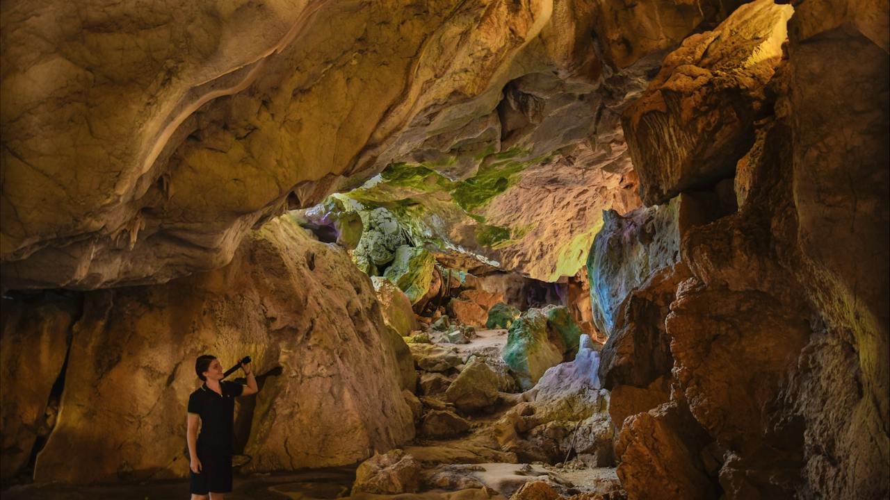 Capricorn Caves Day light entry