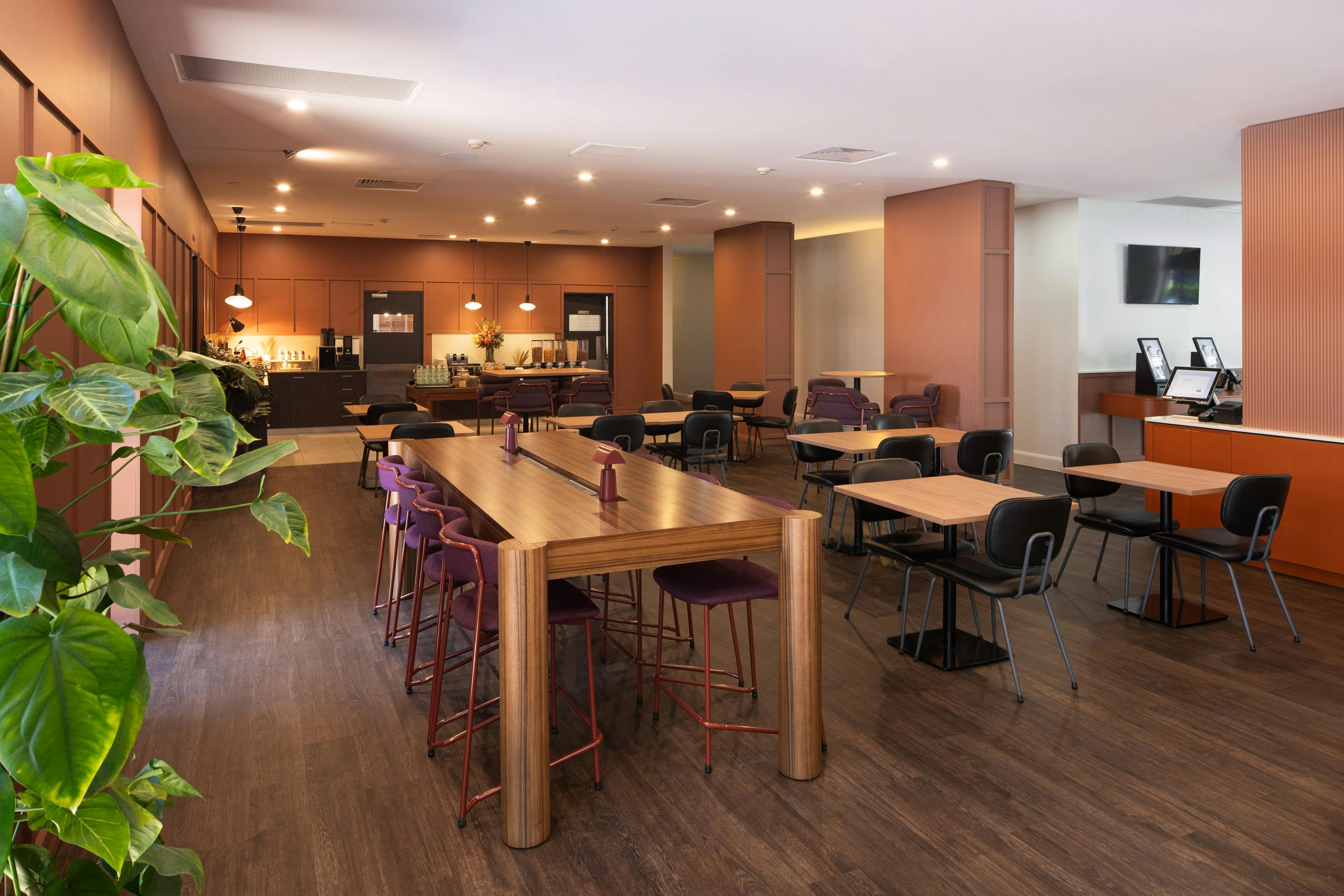 Restaurant of the hotel