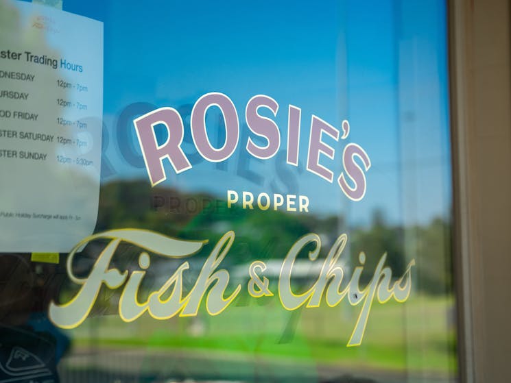 Rosie’s Fish and Chips sign