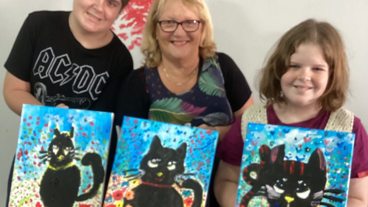 School holidays always a time for family paint parties