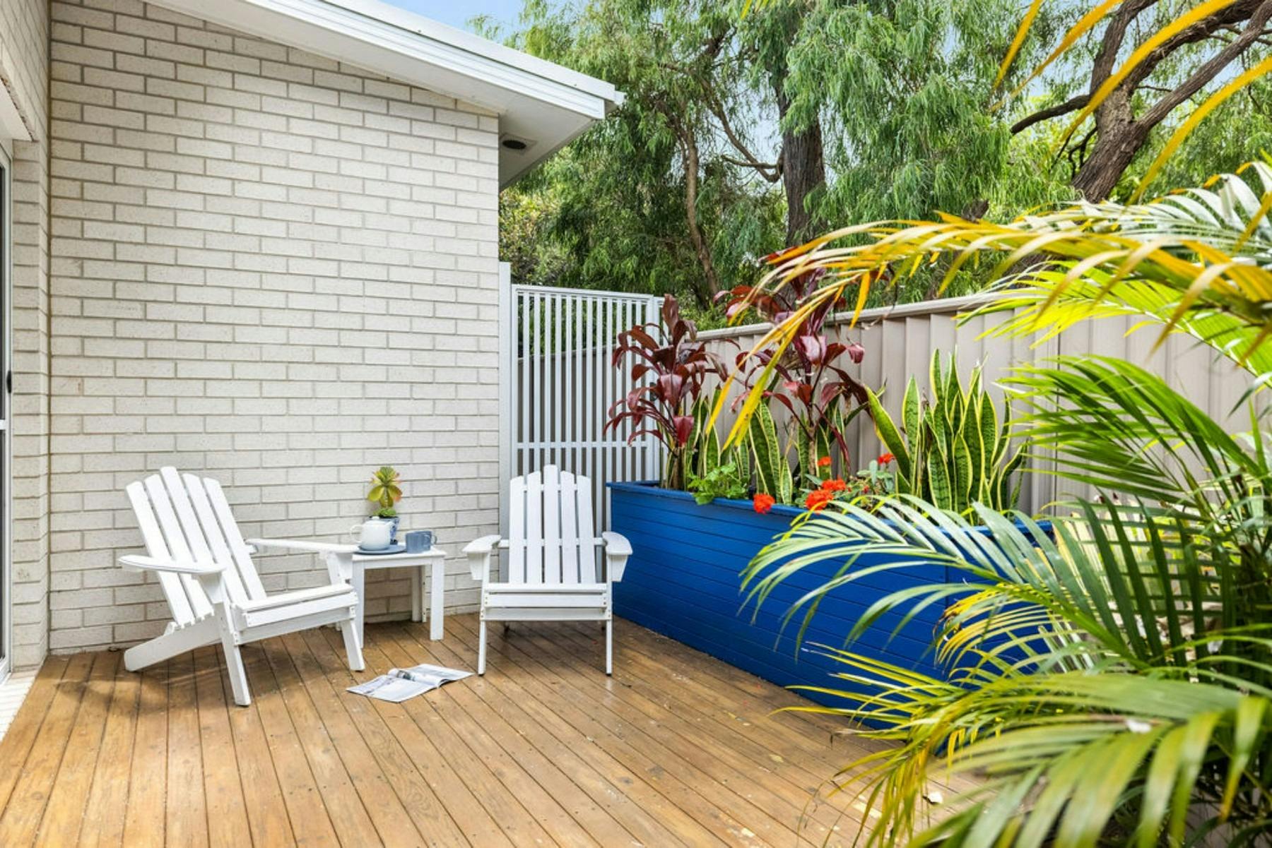A second enclosed courtyard for enjoying during your stay