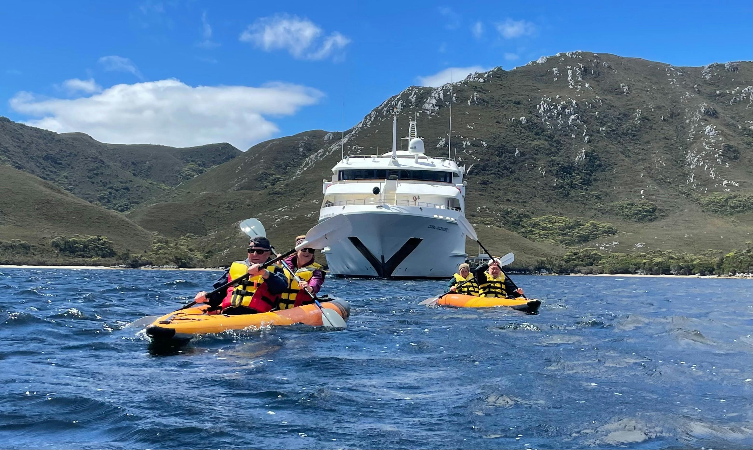 Kayaking at Bramble Cove