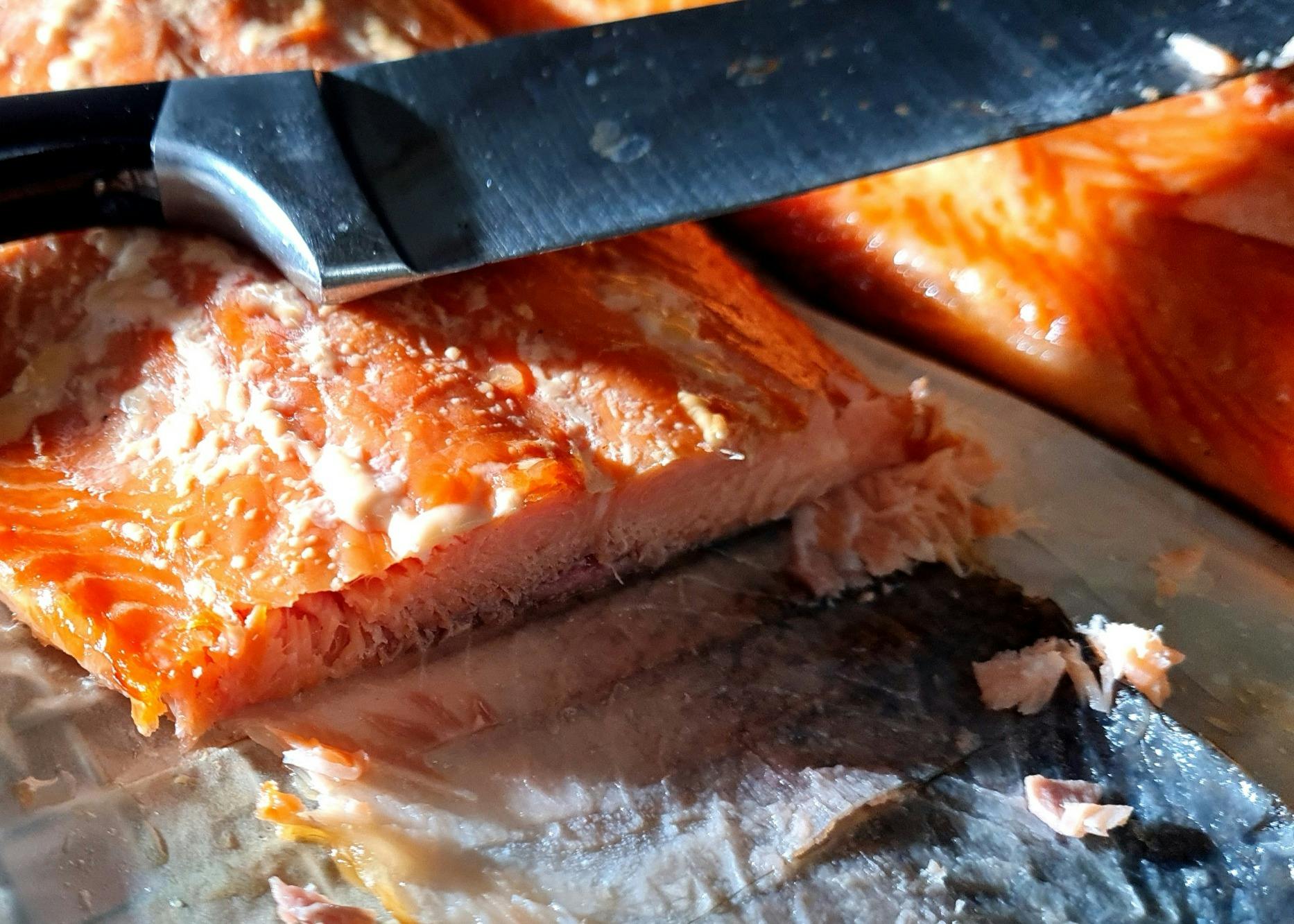 Hot smoked salmon