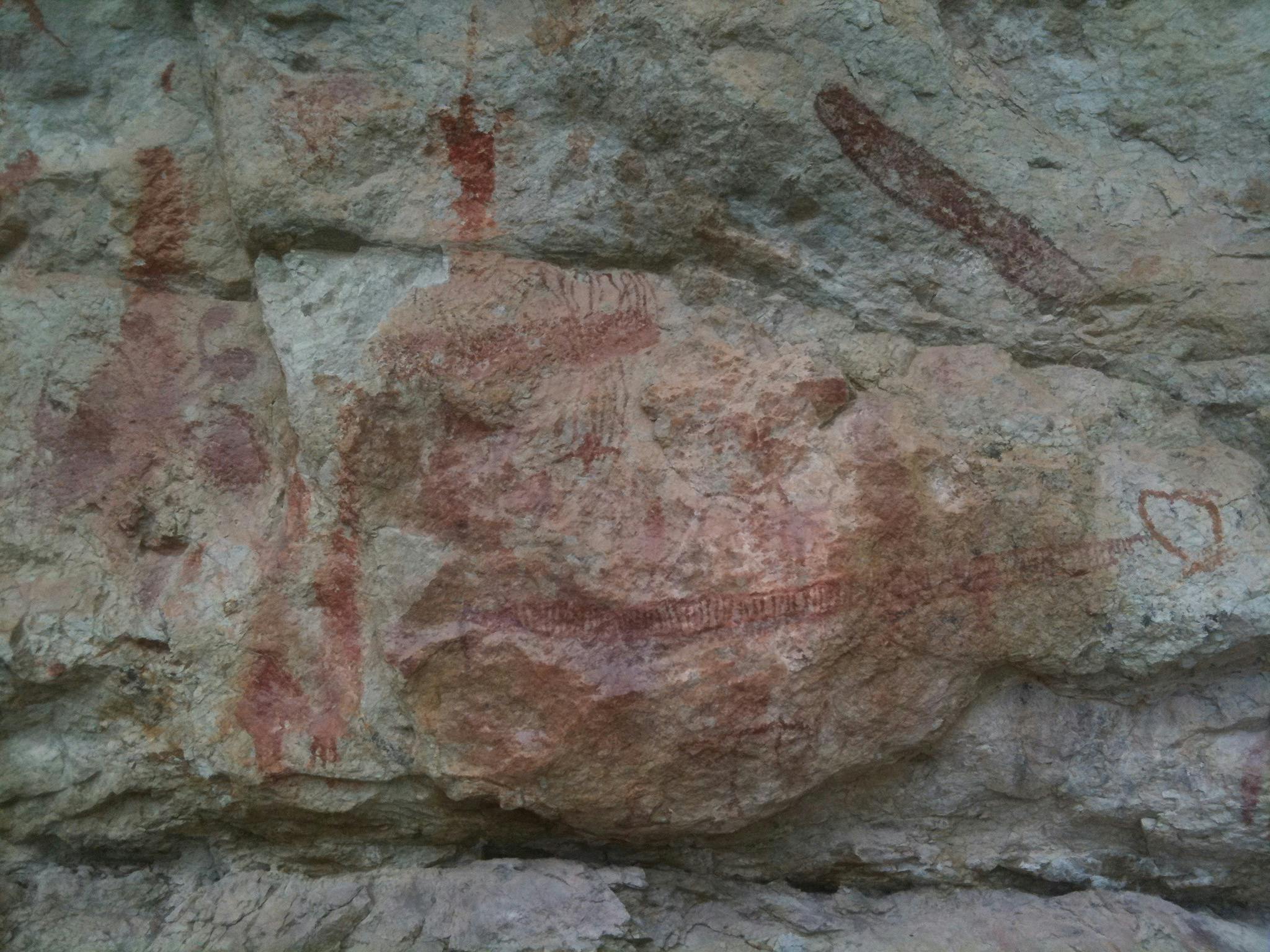 Rock Art in a gallery located in Silver Valley, Tropical Far North Queensland