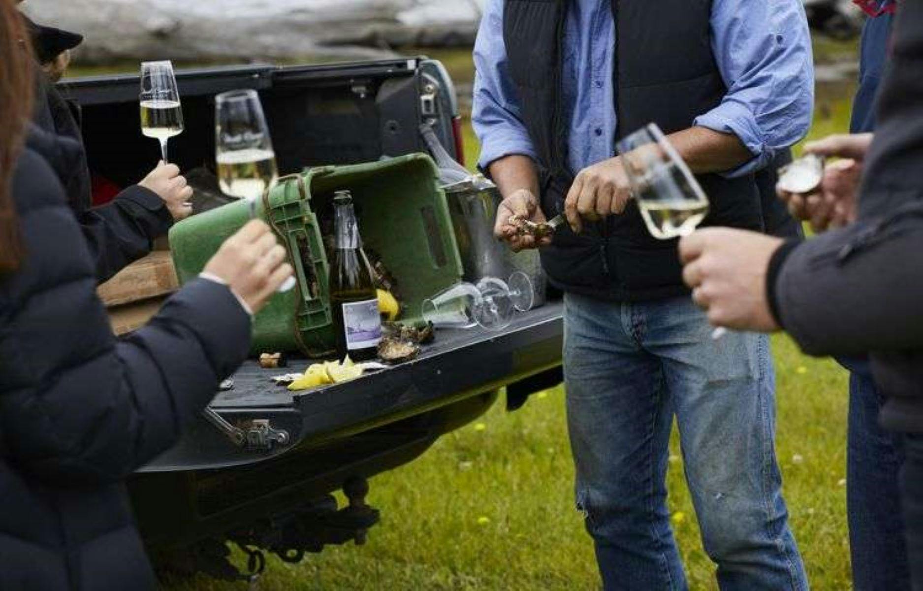 Oyster from the back of the ute