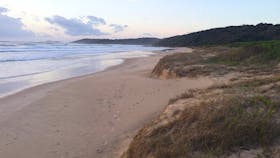 Looking south to the Angourie headlands. Dump Beach, Yamba.