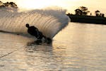 Skiing on Lake Centenary