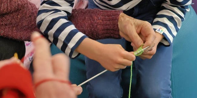Learning how to knit