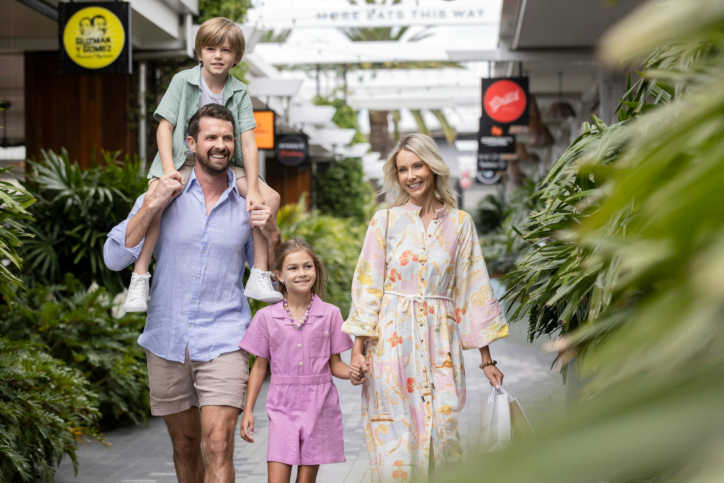 Family at Harbour Town Eats
