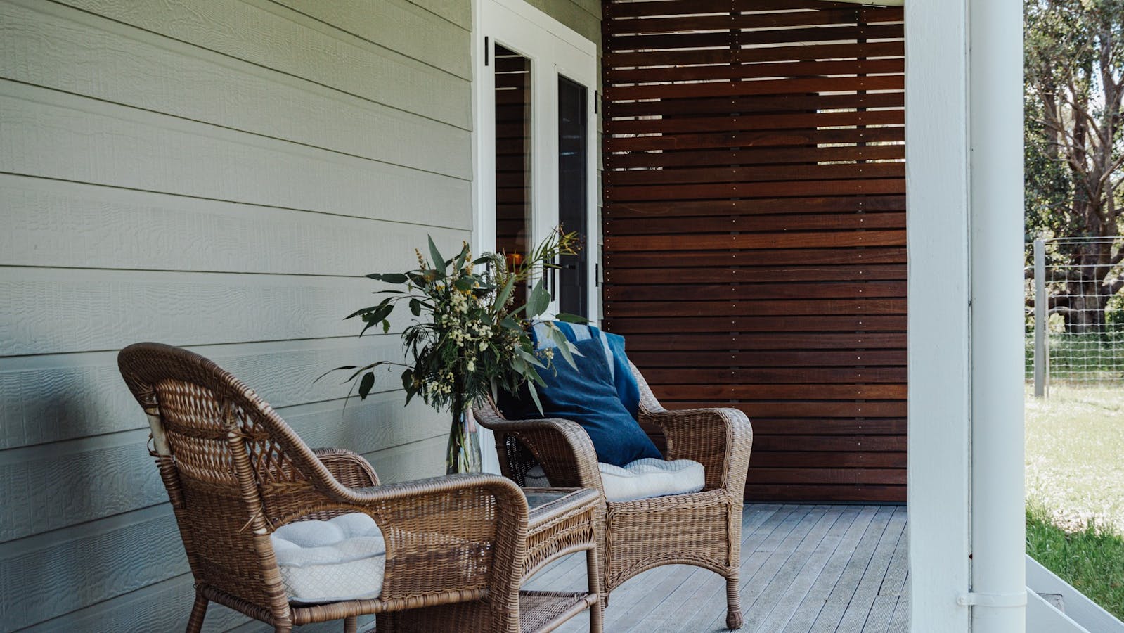 Each room has French doors leading to the verandah to sit and enjoy a coffee