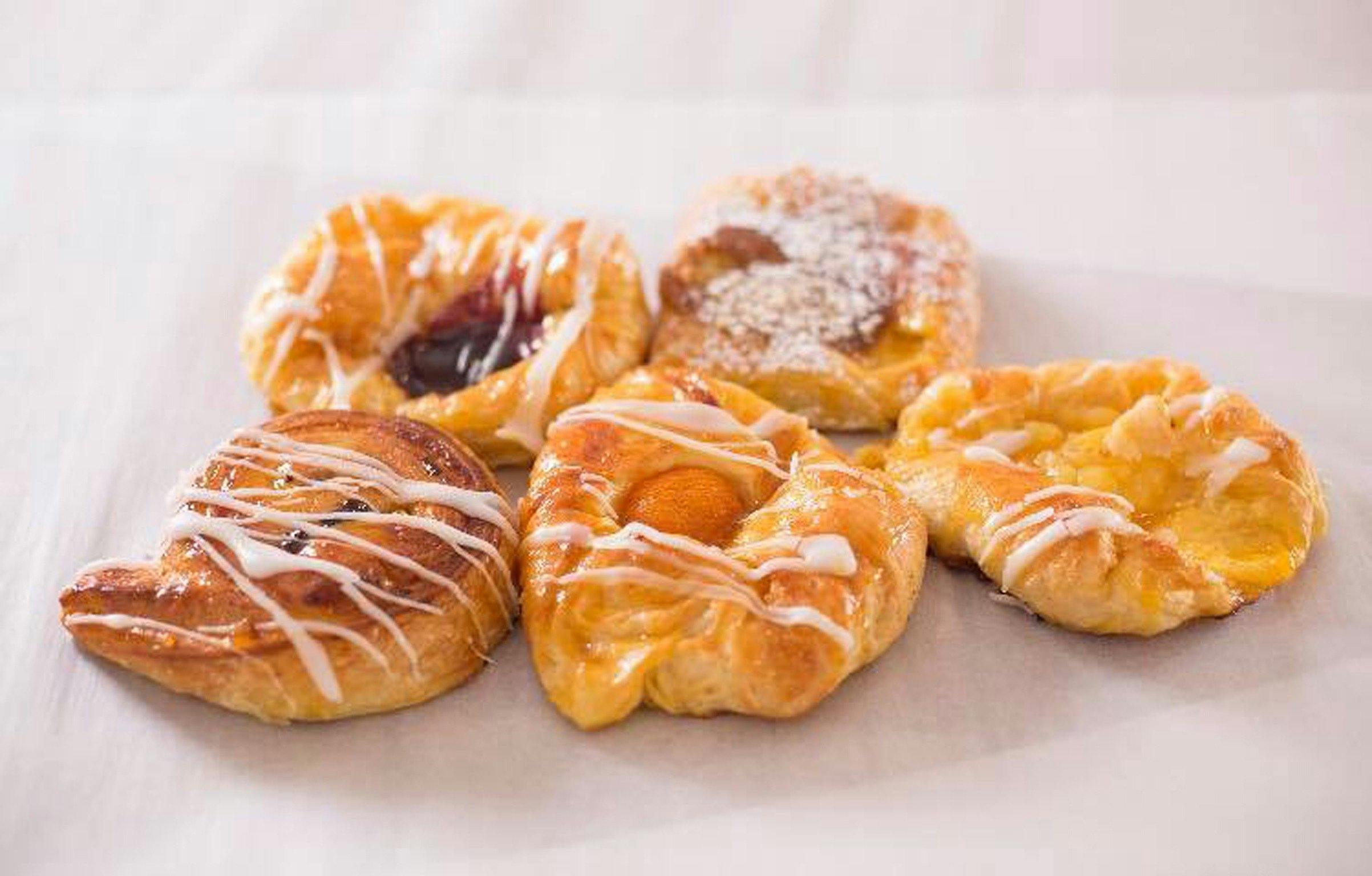 Fresh Danish pastries