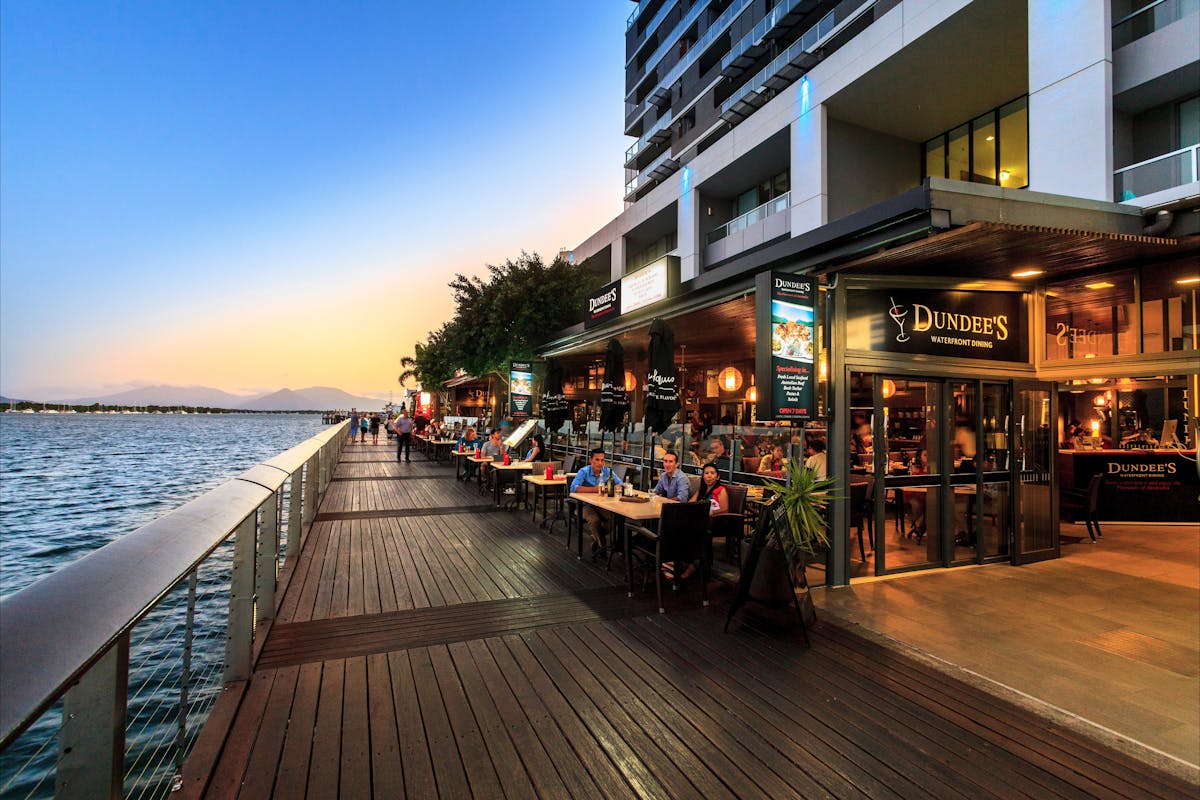 Looking South along Boardwalk showing Restaurant location