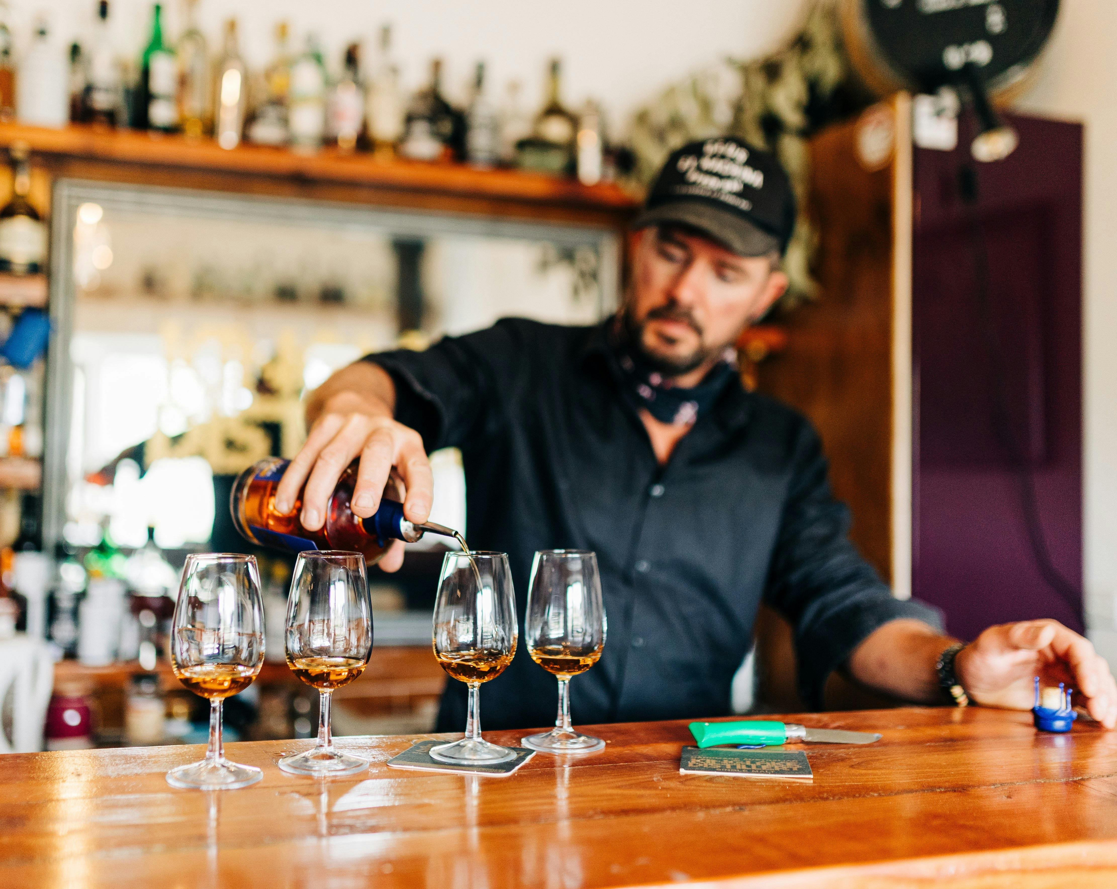 Tasting at Distillery