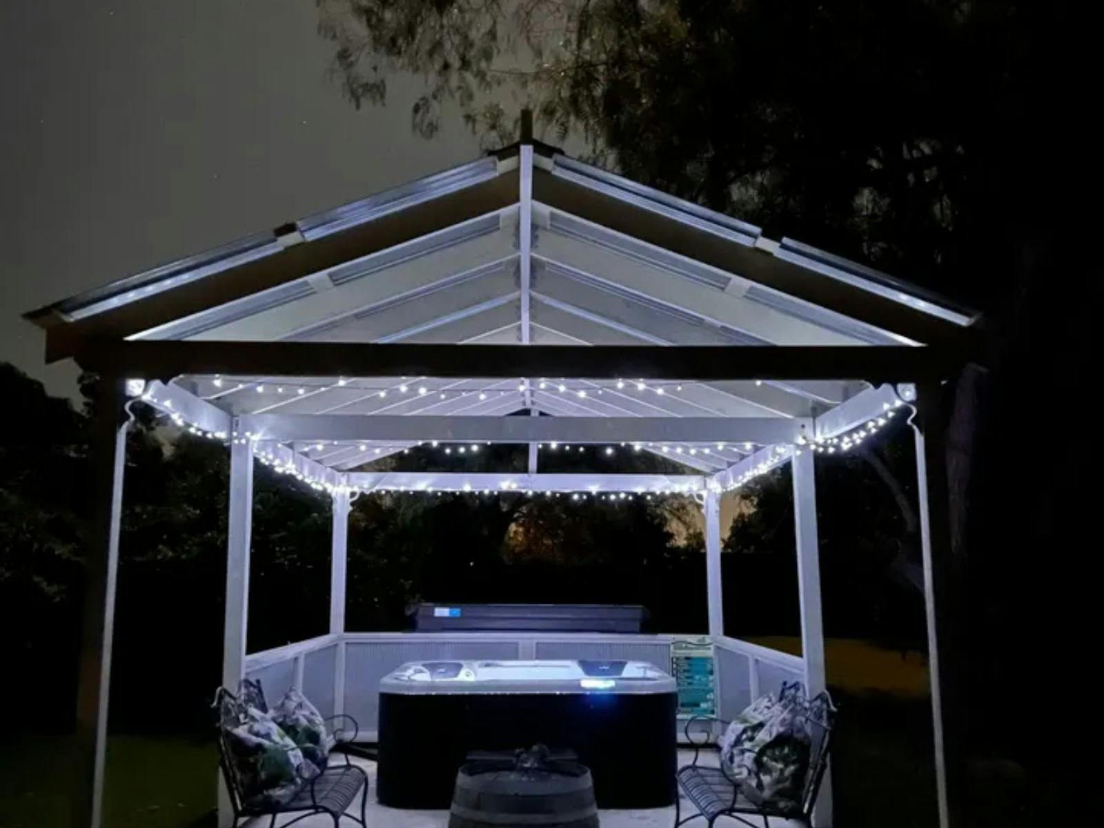 gazebo spa area