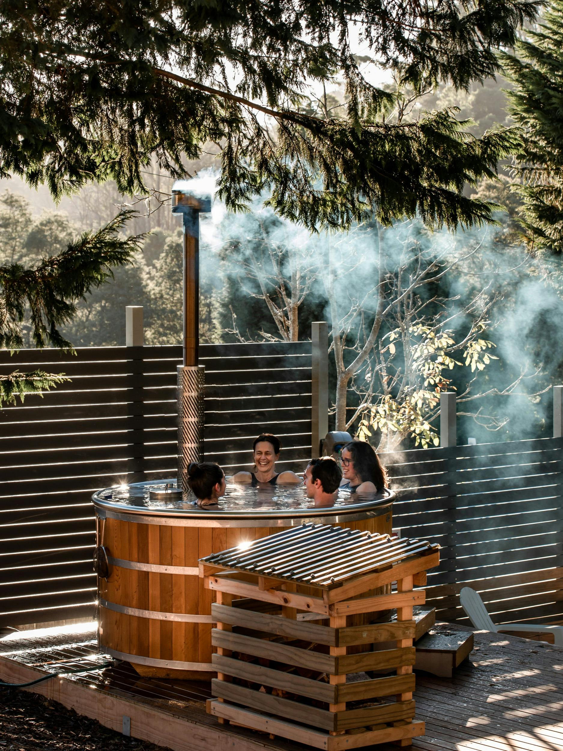 Wood Fired Hot Tub