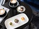 Coffee and dessert tasting plate at the Atrium Lounge Wangaratta