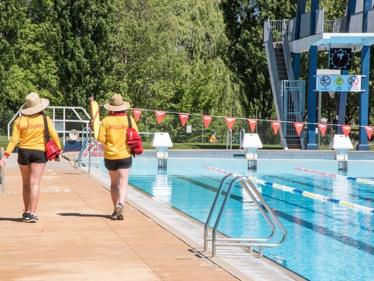 Lifegaurds on duty at Orange Aquatic Centre