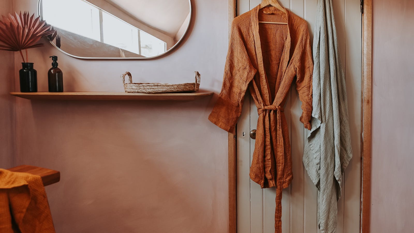 lime washed bathroom