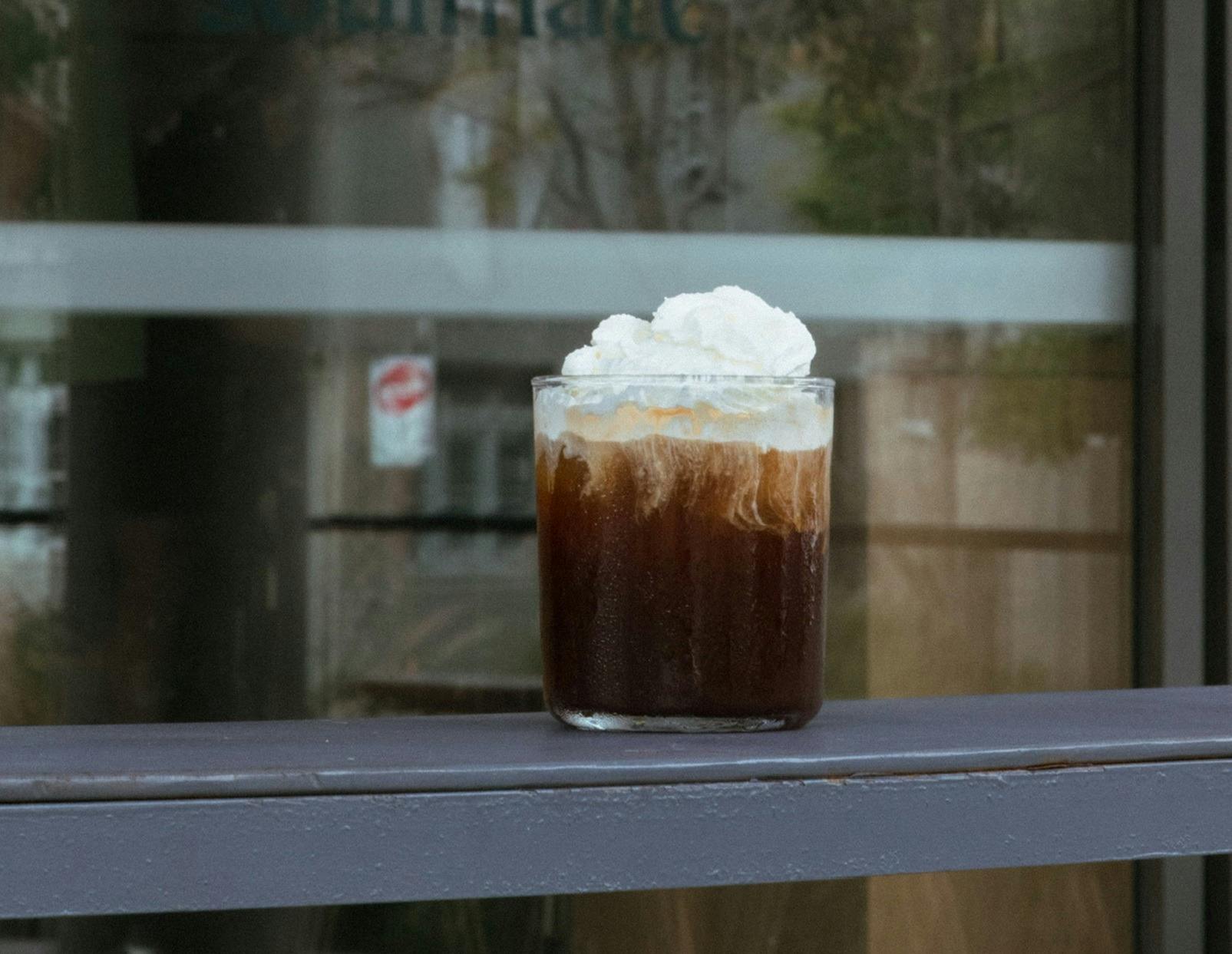 Soulmate - McHenry drink at Soulmate sitting on a bench
