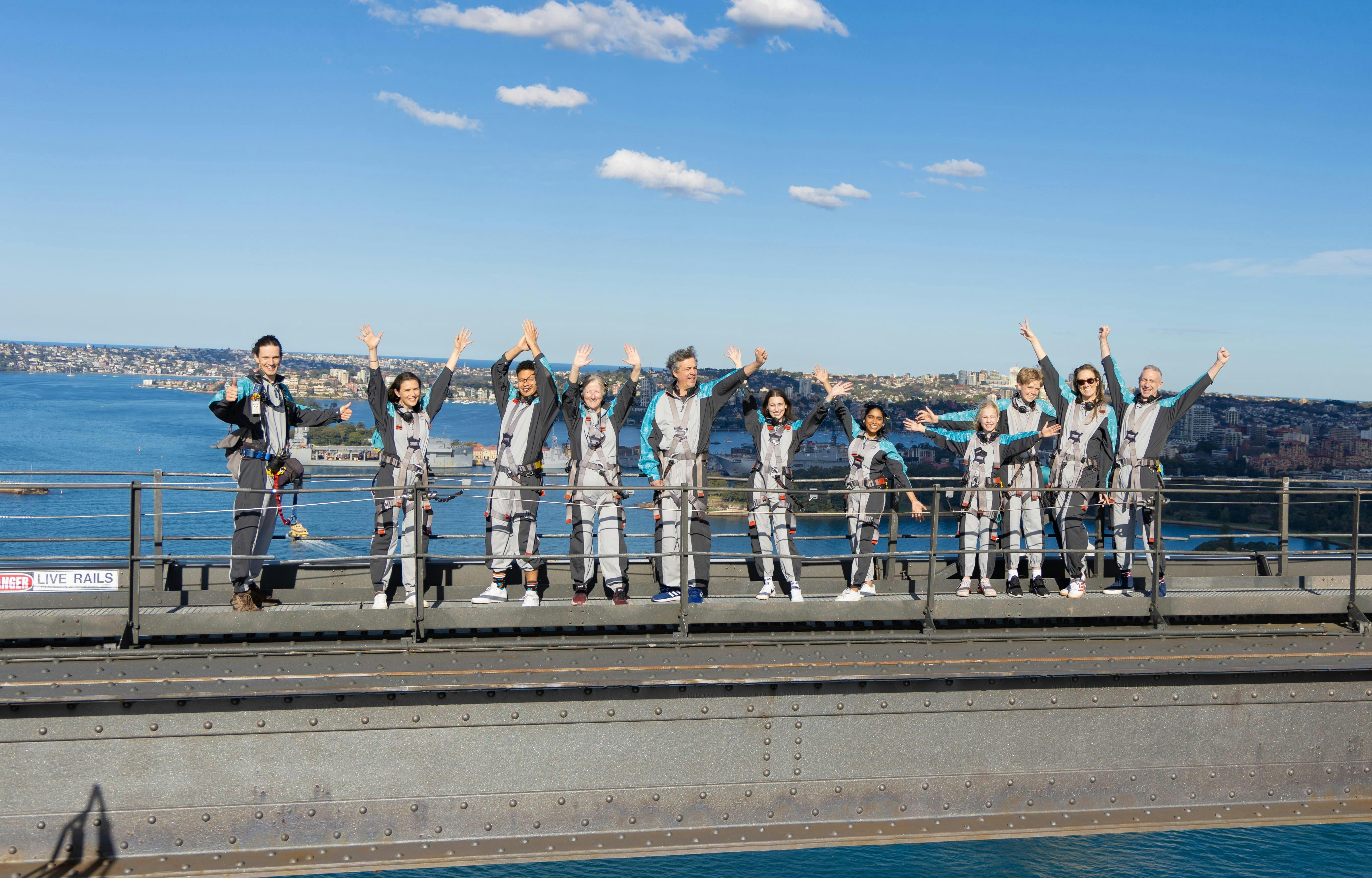 Group at the Summit of the Sydney Harbour Bridge, BridgeClimb