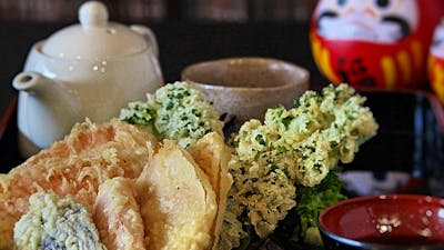 with special homemade tempura sauce