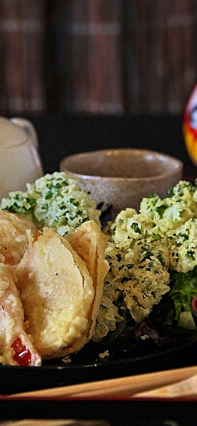 with special homemade tempura sauce