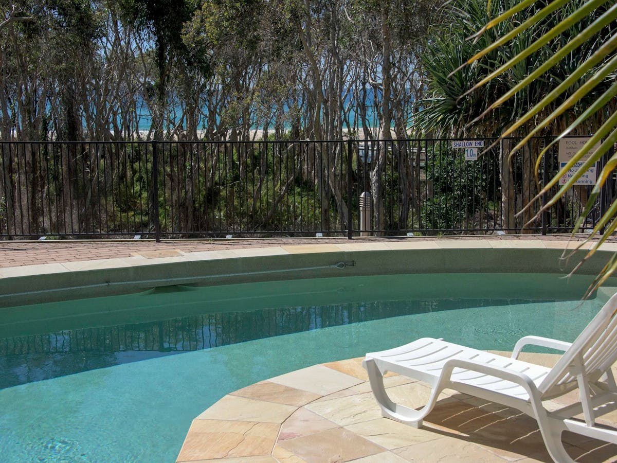 salt water pool with ocean views