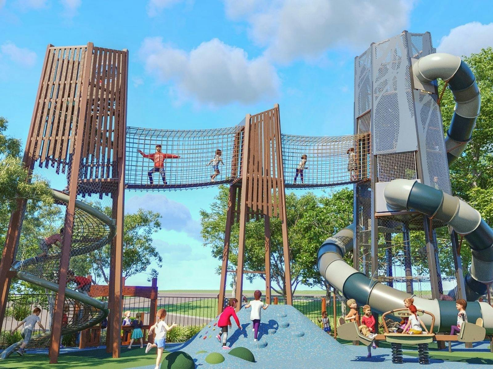 Artist impression of the new playground at Somerville Park