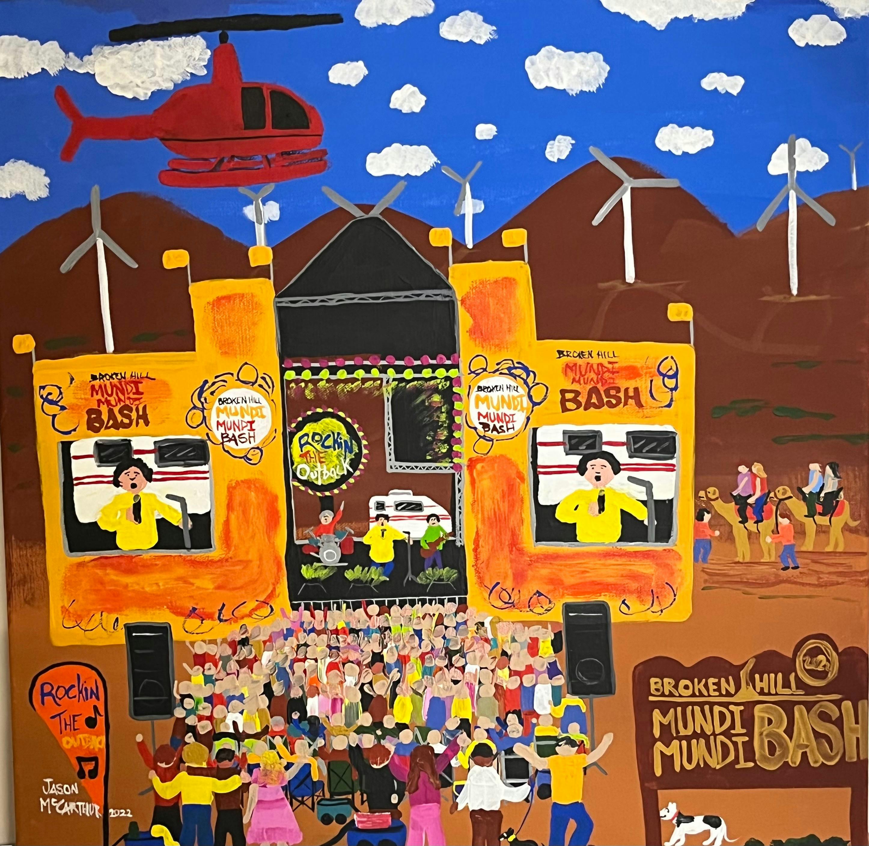 Mundi Mundi bash painting by Jason McCarthur