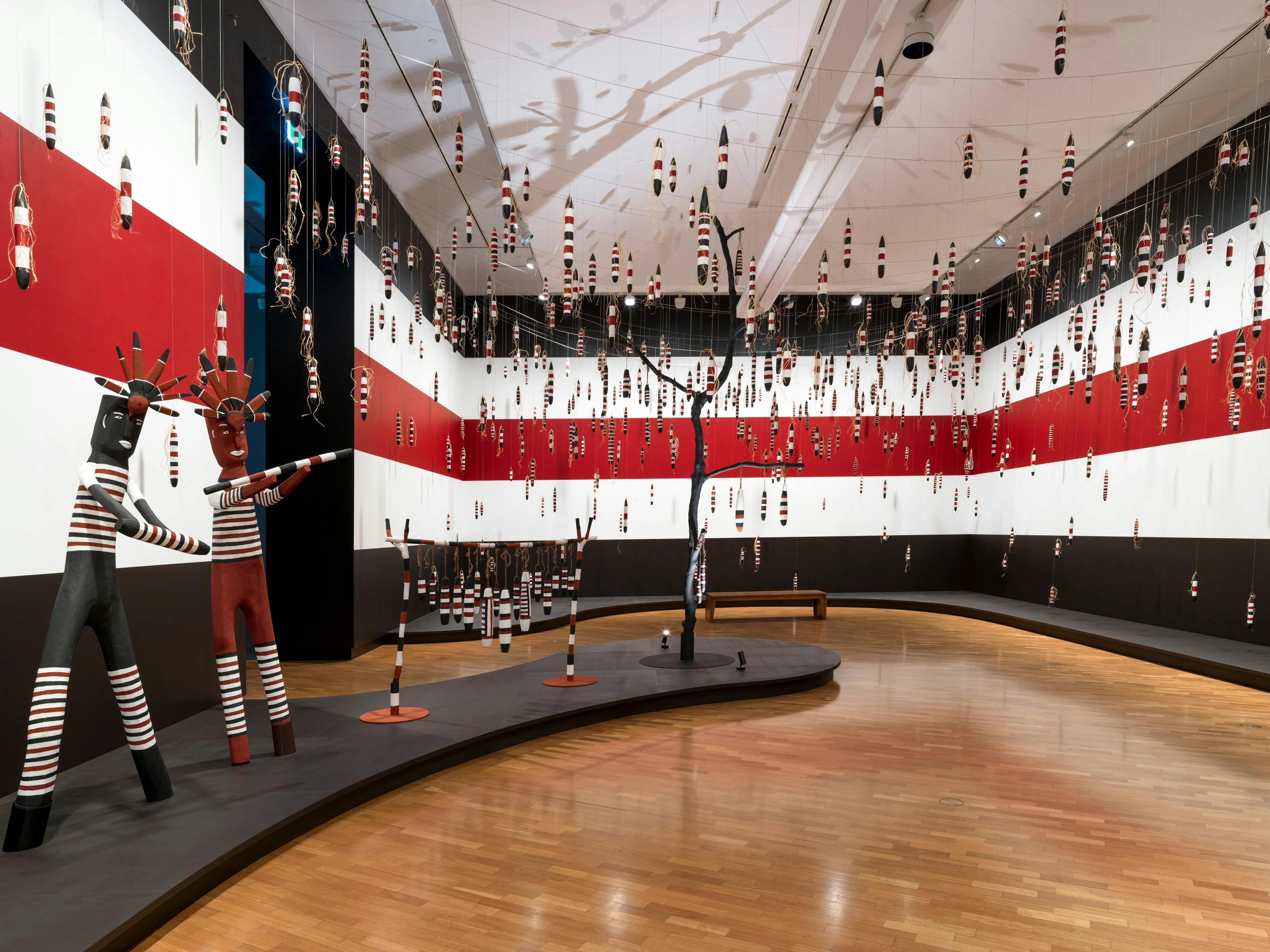 installation view, 5th National Indigenous Art Triennial: After the Rain