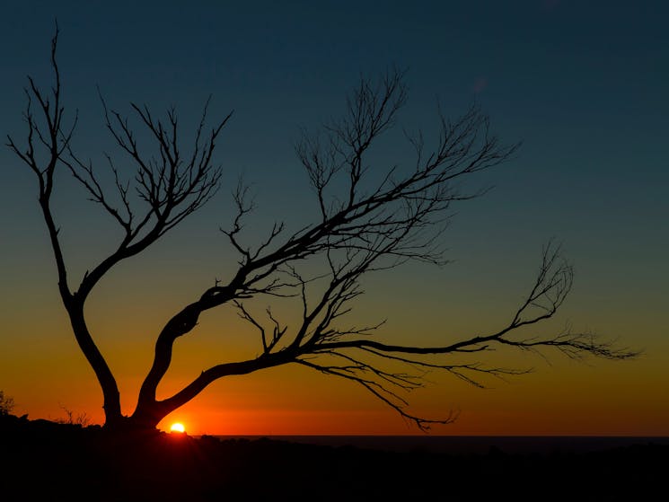 Sunset over Iconic Mundi Mundi Plains From the Southern Barriers Ranges