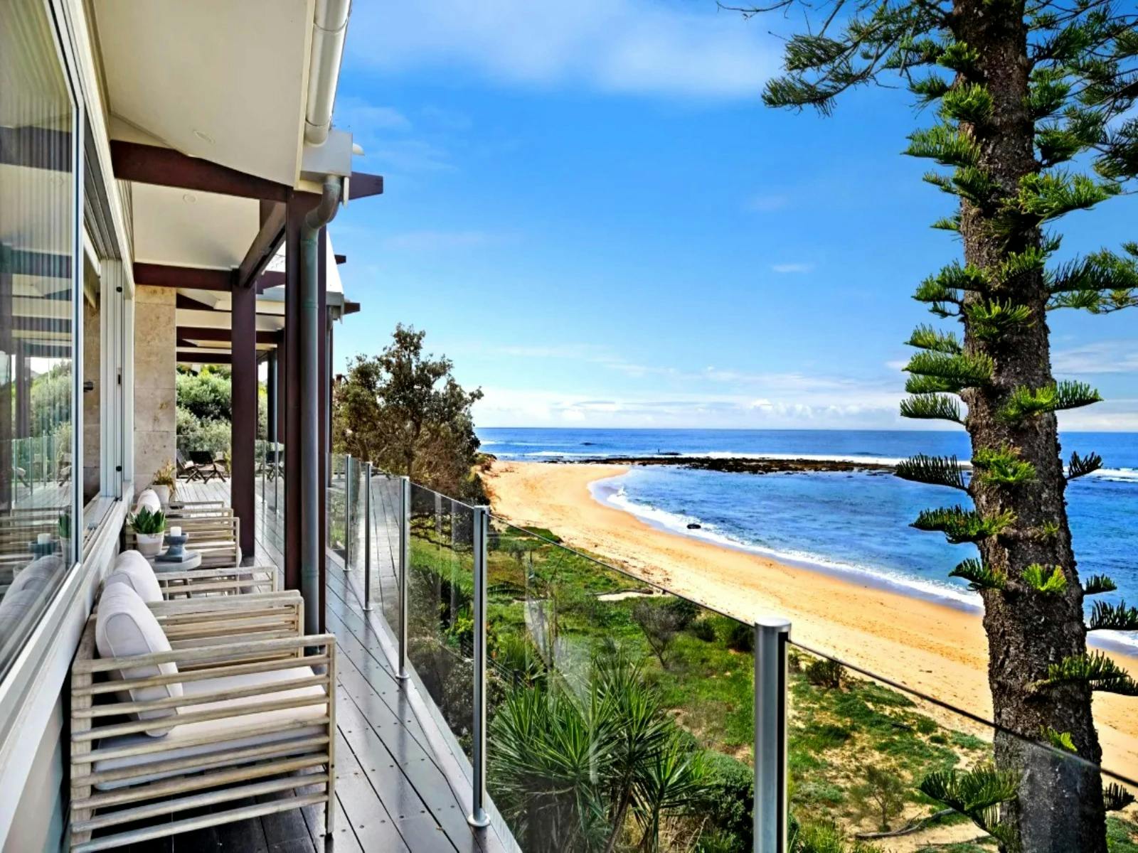 Balcony with stunning oceanfront views