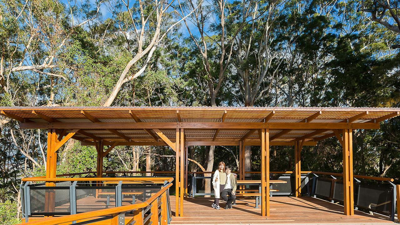 All-access picnic shelter at Sealy Lookout