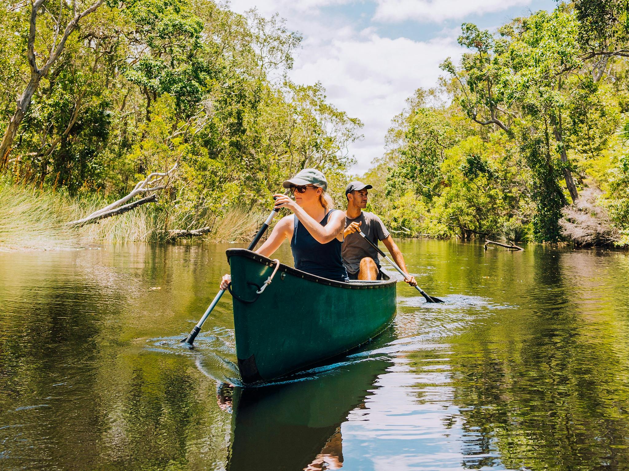 Canoeing through the river of mirrors. Canoeing through the river of mirrors.