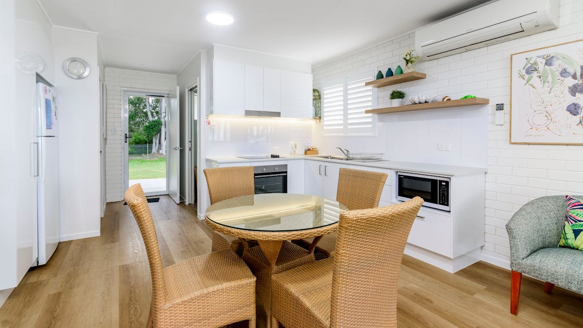 Dining and kitchen