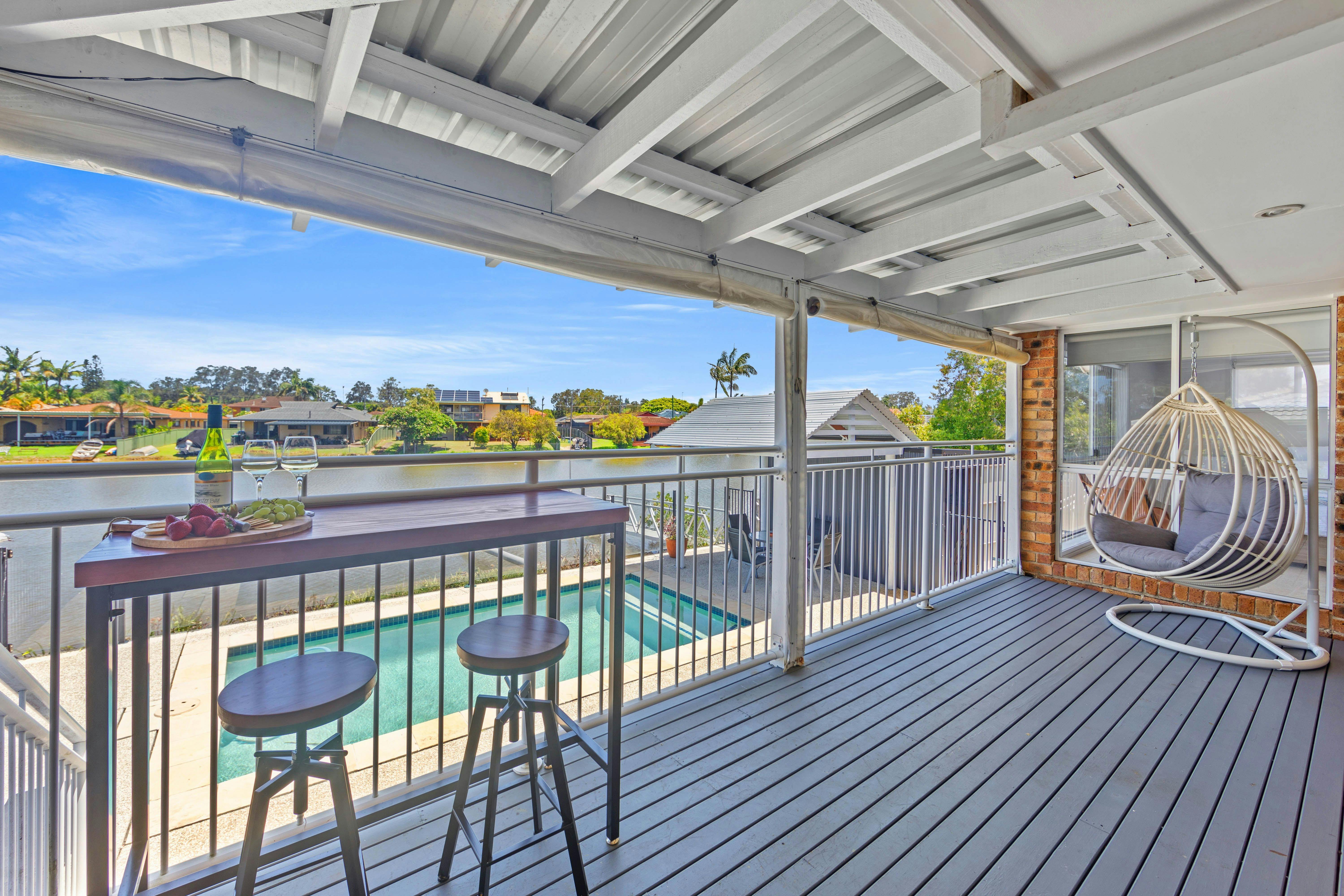 Deck Viewing with River Access