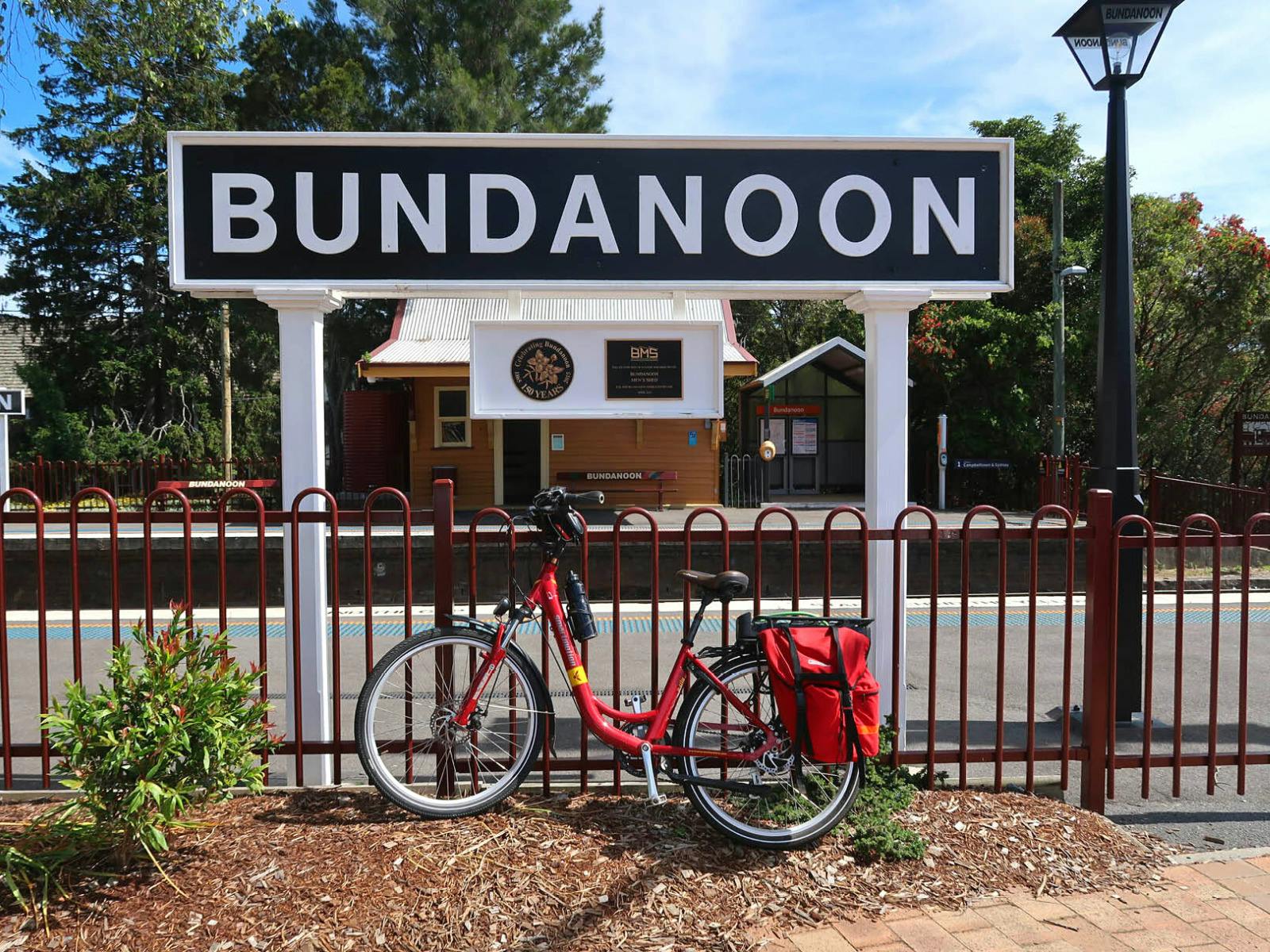 Bike at the Bundanoon Train Station.