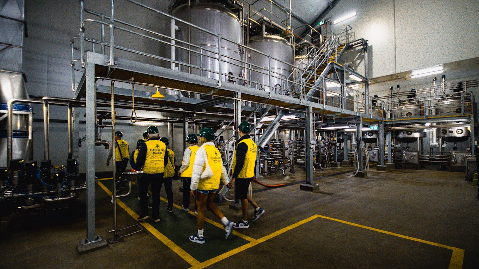 Inside the fermentation cellar at Cascade