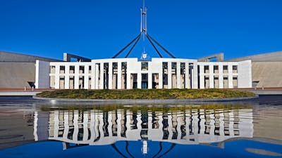 Facade of Australian Parliament House