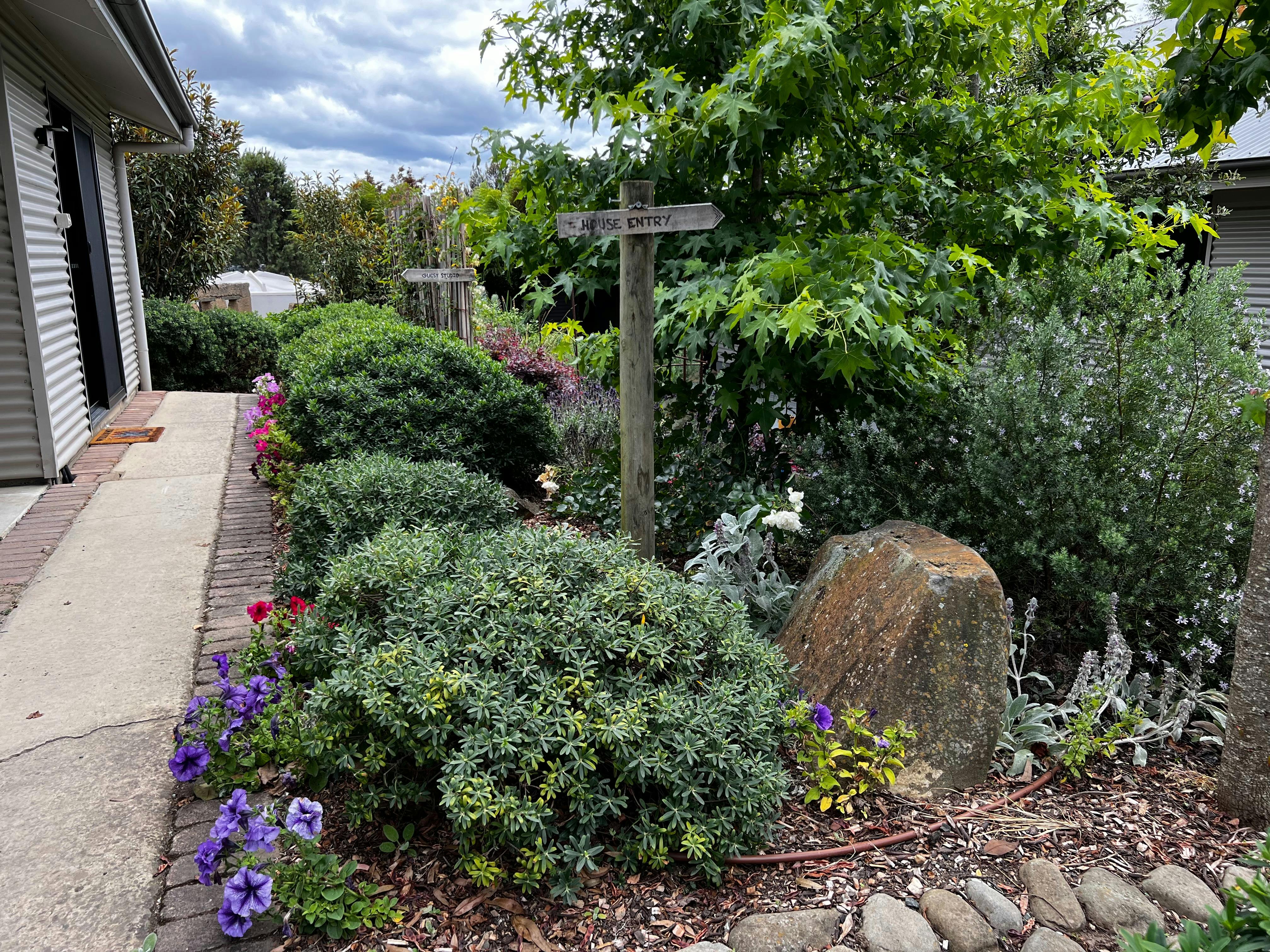 Entrance path and garden surrounds