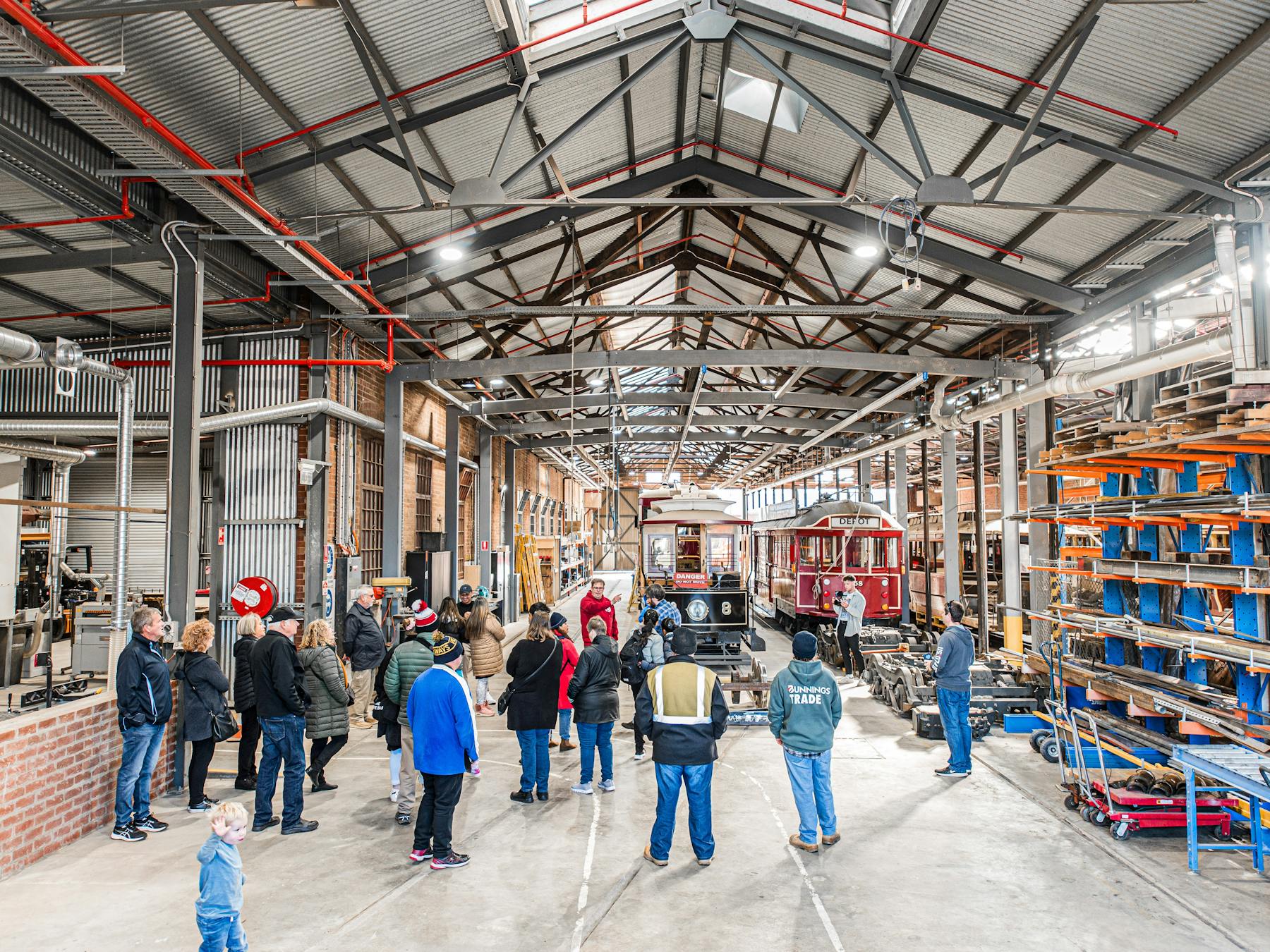 Bendigo Tramways Workshop on a Depot Discovery Tour