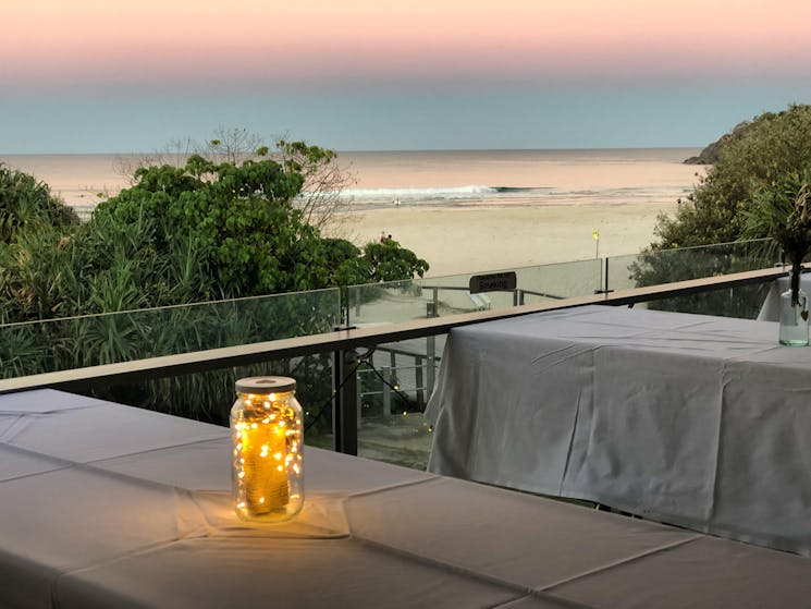 Enjoy the sunset and a drink on the Cabarita Beach SLSC Wedding
