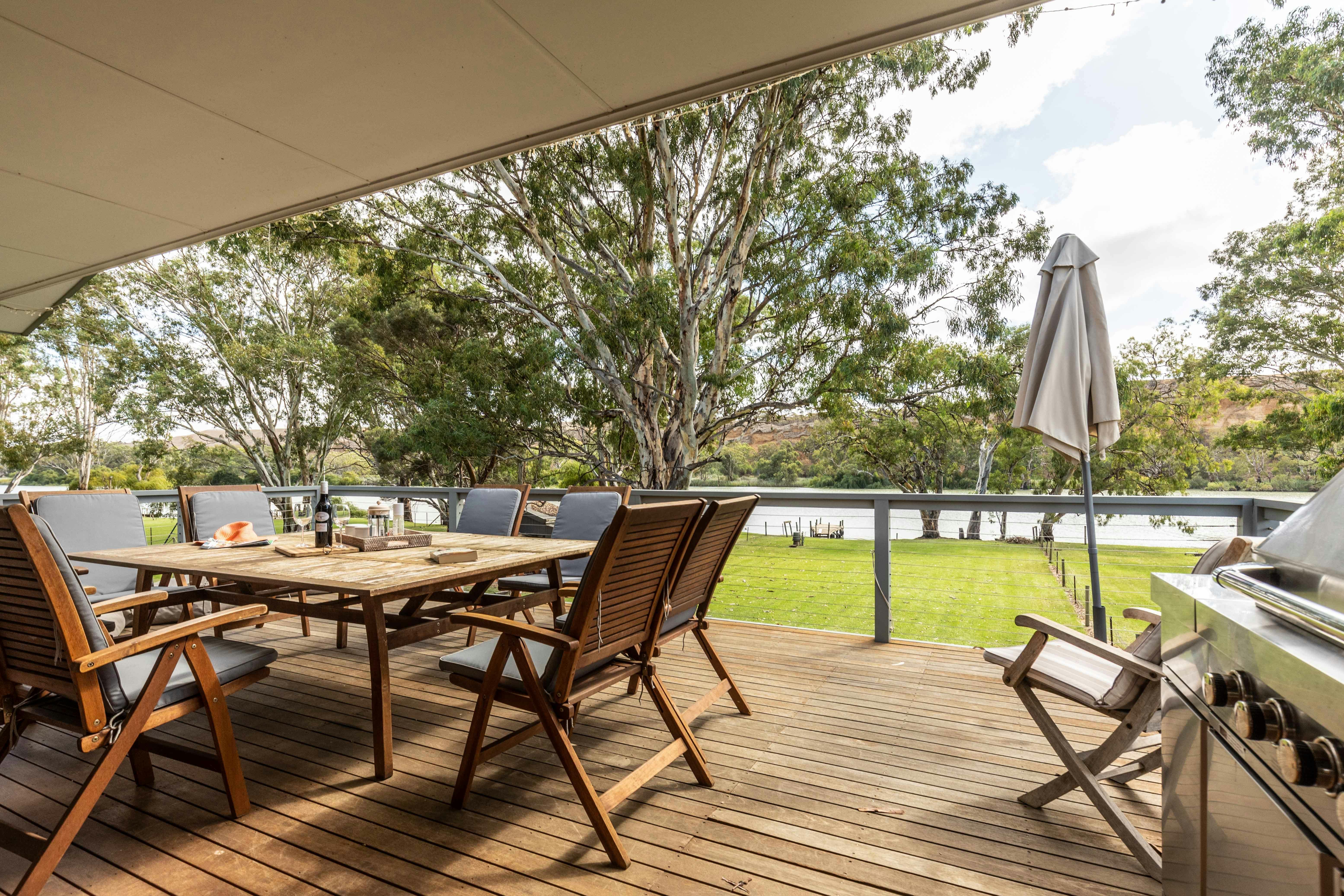 large deck with great views