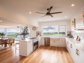 The open plan living, kitchen and dining is perfect for entertaining  & cooking  up a storm.