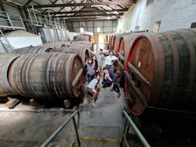 Old Wine Barrels at Sevenhill Cellars