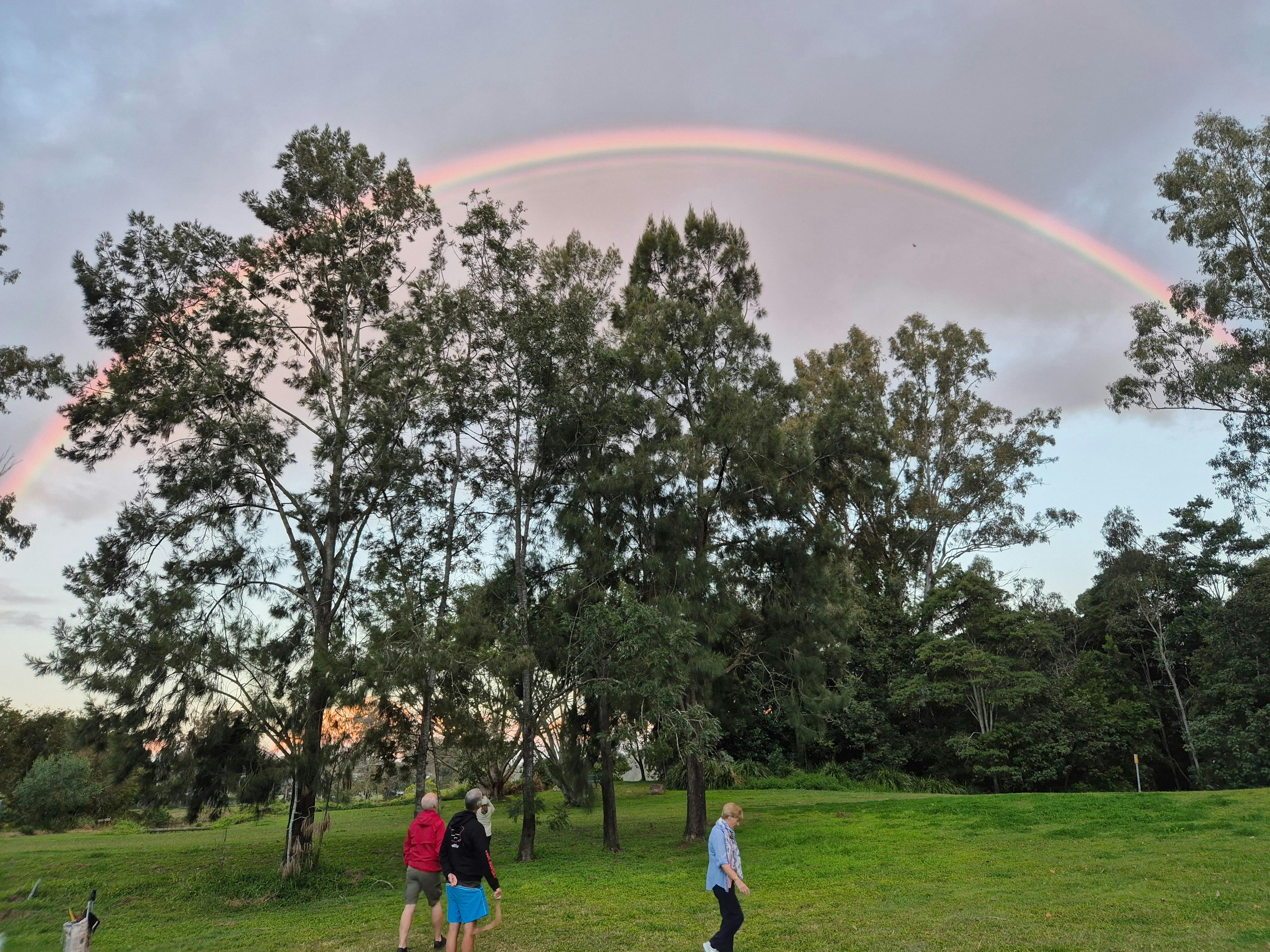 Lucky rainbow during our lesson!