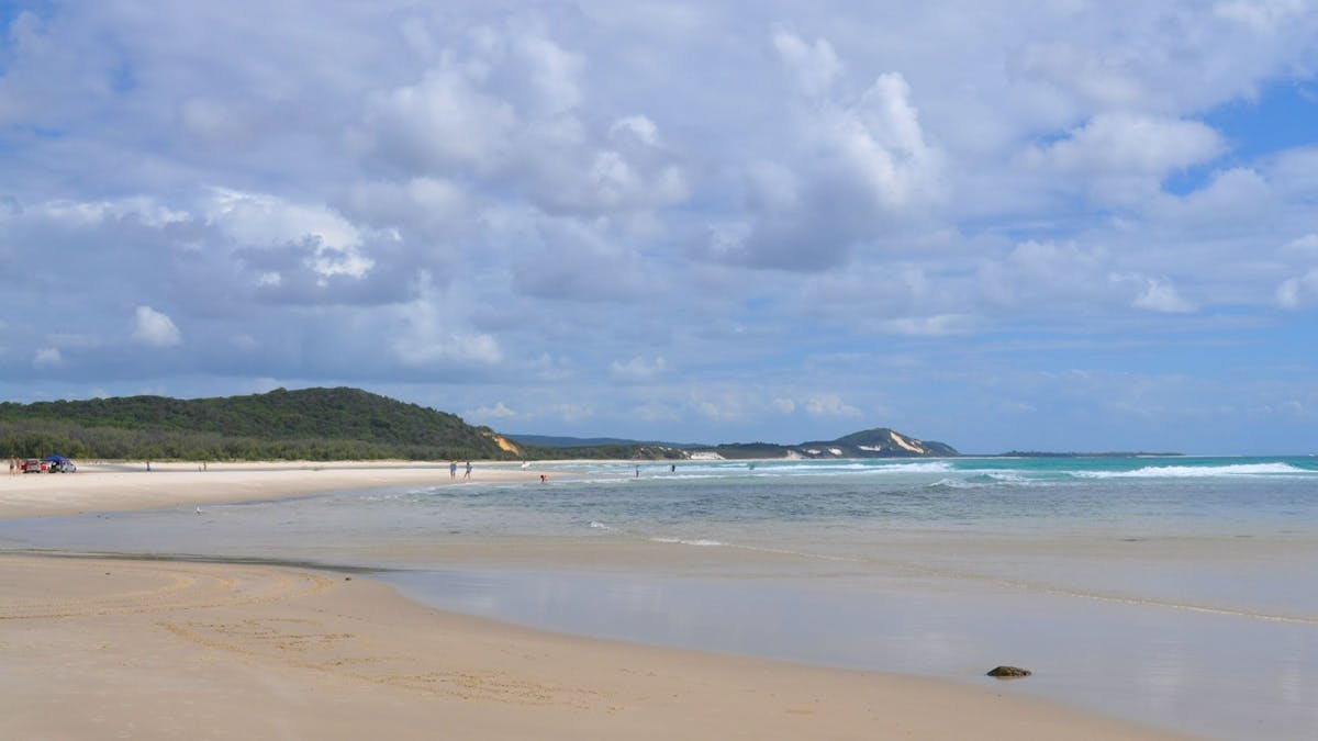People fishing off the beach.